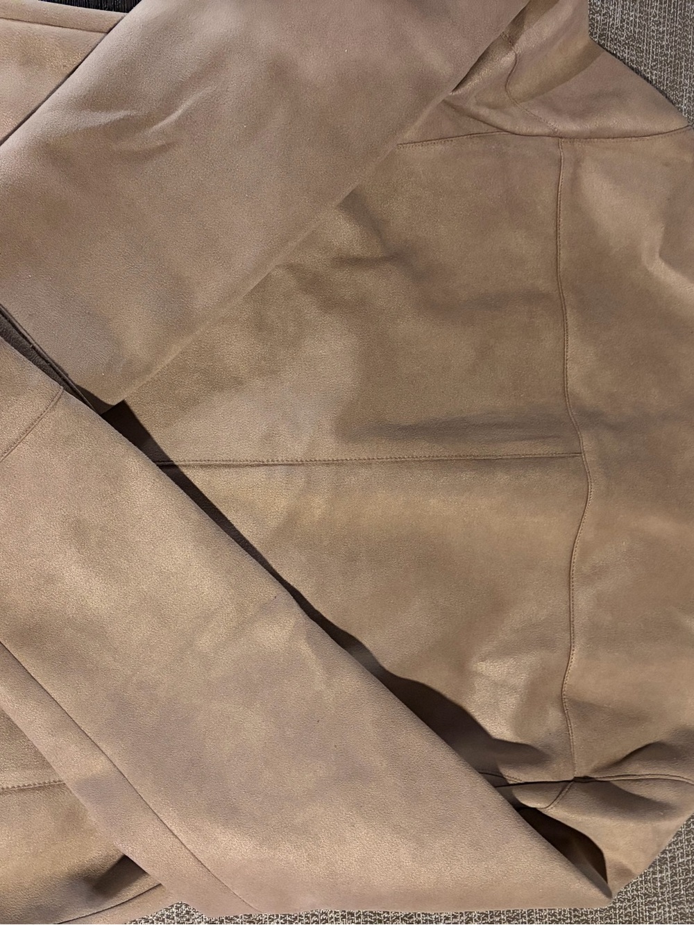 Men's Tan Suede Zip Jacket - Picture 2 of 2